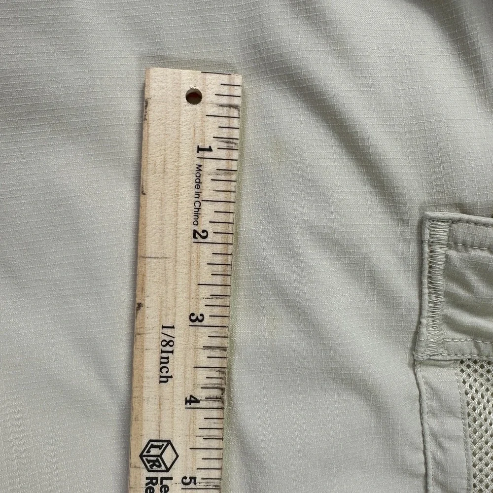 The North Face Shorts Mens XXL Long Beige Belted Cargo Fishing Hiking Ripstop